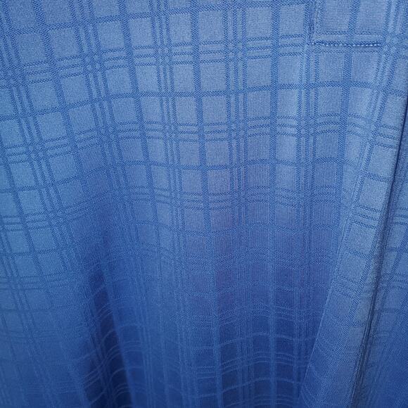 Adidas ClimaCool Polo Shirt Men’s M Blue Plaid Caledonia Golf & Fish Club Logo - Picture 2 of 8